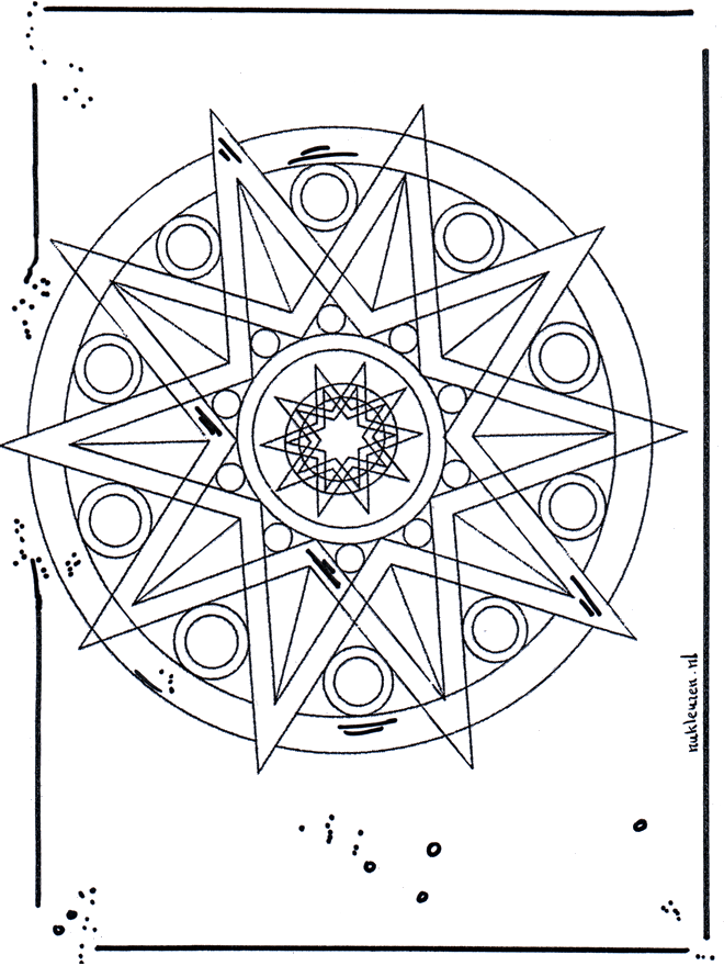 Gwiezdna Mandala 1 - Geometryczne mandala